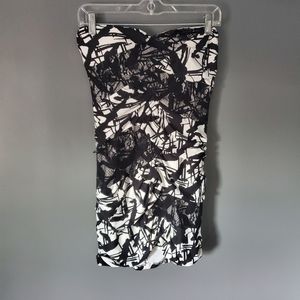 Love Culture black and white patchwork dress
